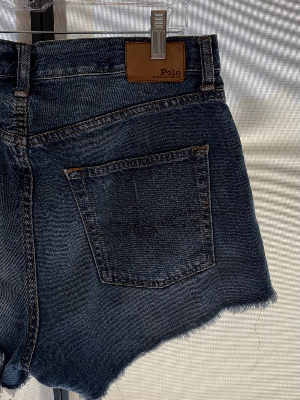 POLO Ralph Lauren classic distressed denim shorts